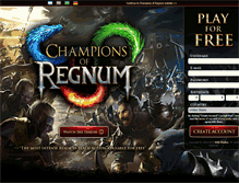 Tablet Screenshot of championsofregnum.com